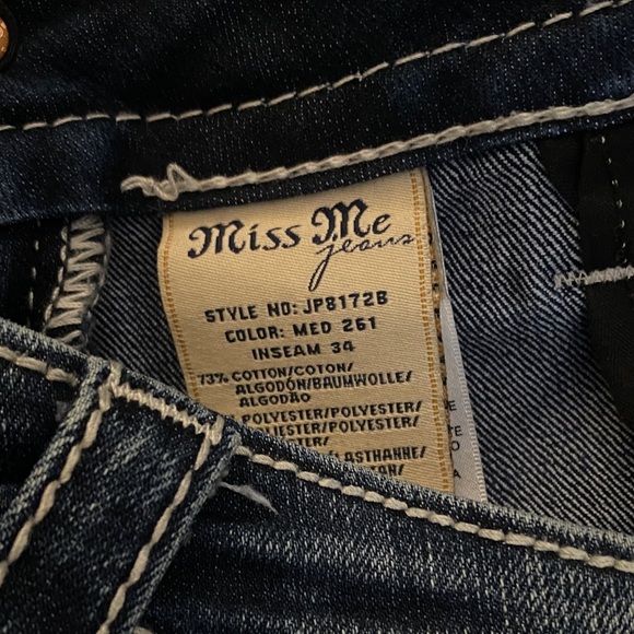 Miss Me SZ:28 Dark Blue Boot Cut Jeans - Picture 7 of 7